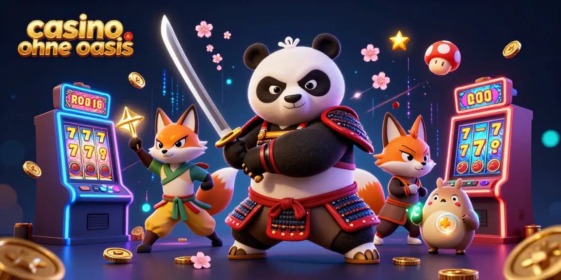 Spin vibrant slots and explore casino ohne oasis with samurai panda and ninja fox.
