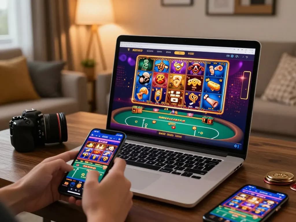 Các người chơi đang tận hưởng những trò chơi hồi hộp tại casino trực tuyến của 789 club, thể hiện một bầu không khí chơi game sôi động