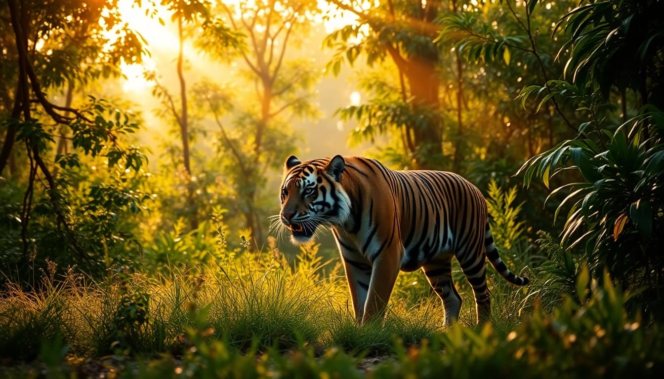 Experience the wild beauty of India; book tiger safari in india to see majestic Bengal tigers.