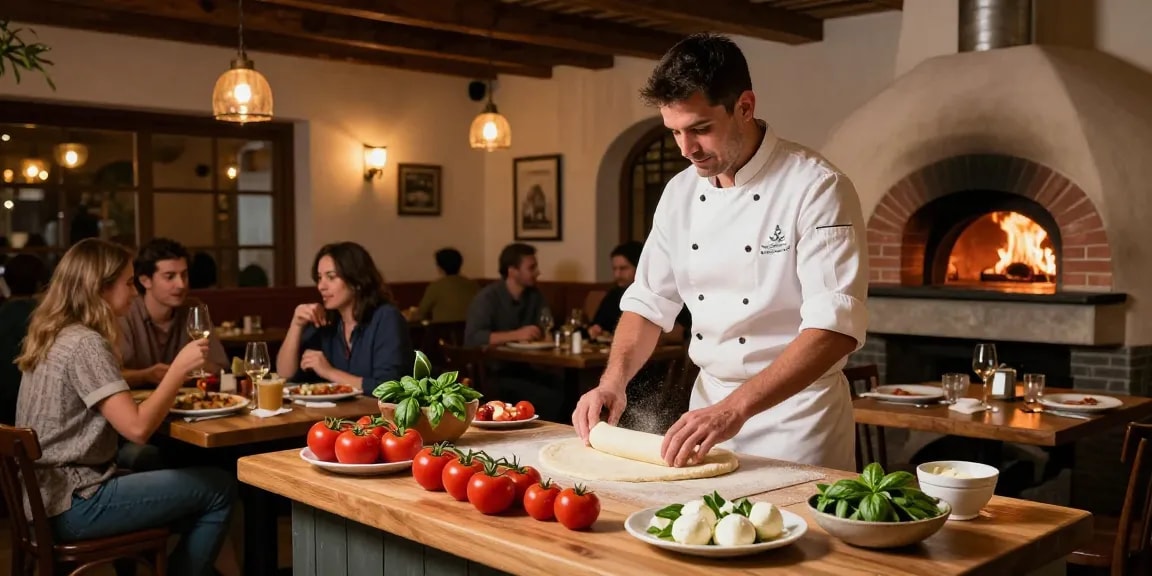 Enjoying real Italian pizza at Pizzeria Madera, with fresh ingredients and cozy atmosphere, ideal for pg soft.