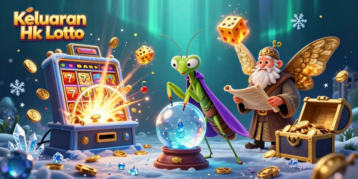 Keluaran Hk Lotto showcases a magical scene with a fortune teller and lucky symbols, enhancing the gaming experience.