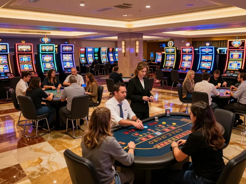 Enjoying diverse games at 888NEW online casino with vibrant gaming atmosphere