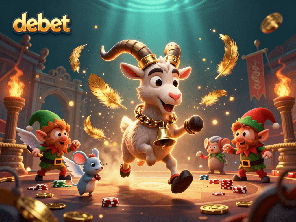 Experience the thrilling debet holiday-horror casino with Krampus, a tiny angel mouse, and mischievous elves stealing chips.