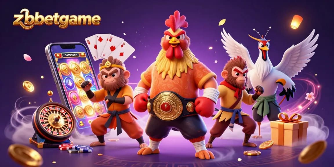 Engage with zbetgame in a vibrant 3D casino scene featuring dynamic characters and exciting gaming elements.