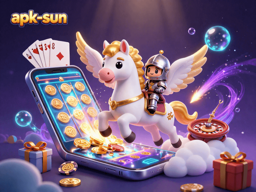 Engage with apk-sun’s thrilling 3D casino adventure featuring vibrant gambling elements and dynamic characters.