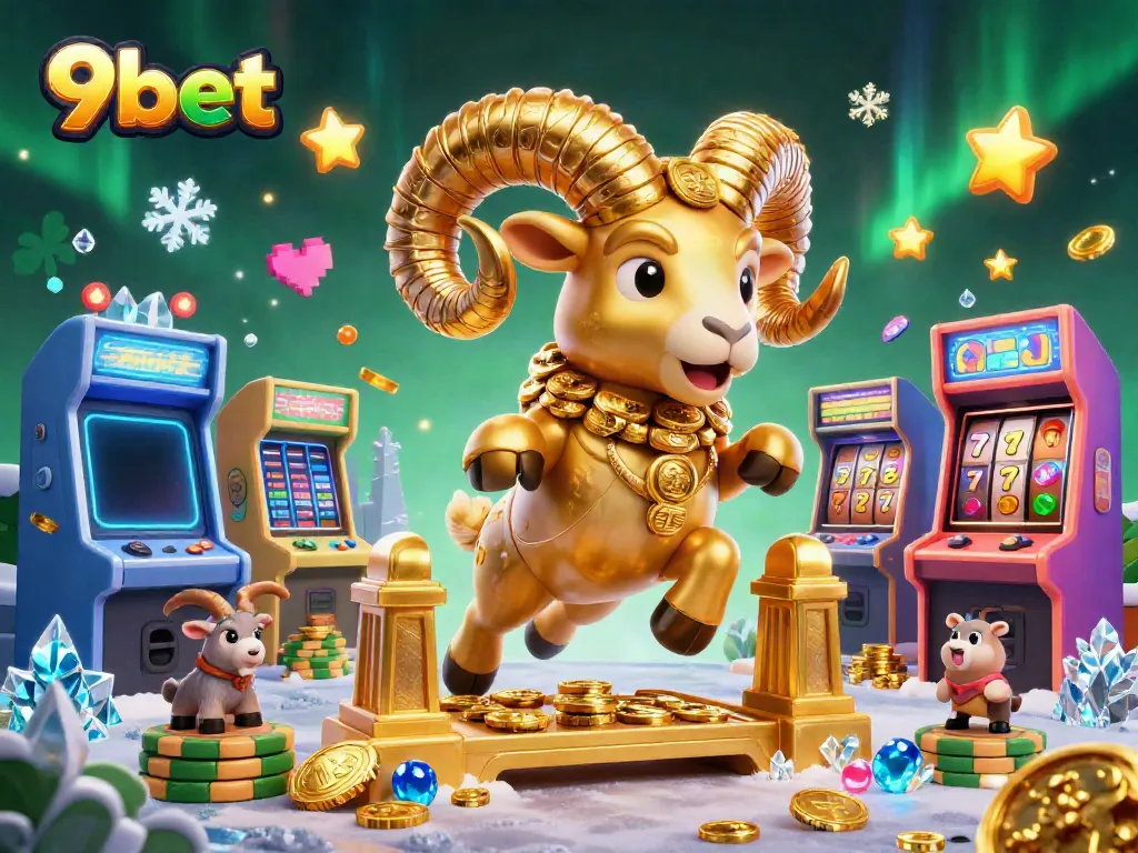 Experience thrilling wins with 9bet's enchanting casino adventures featuring golden ram and arcade elements