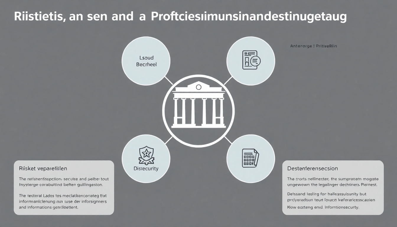 Grafik zur Industriespionage in Berlin mit erläuterten Sicherheitsmaßnahmen und rechtlichen Hinweisen