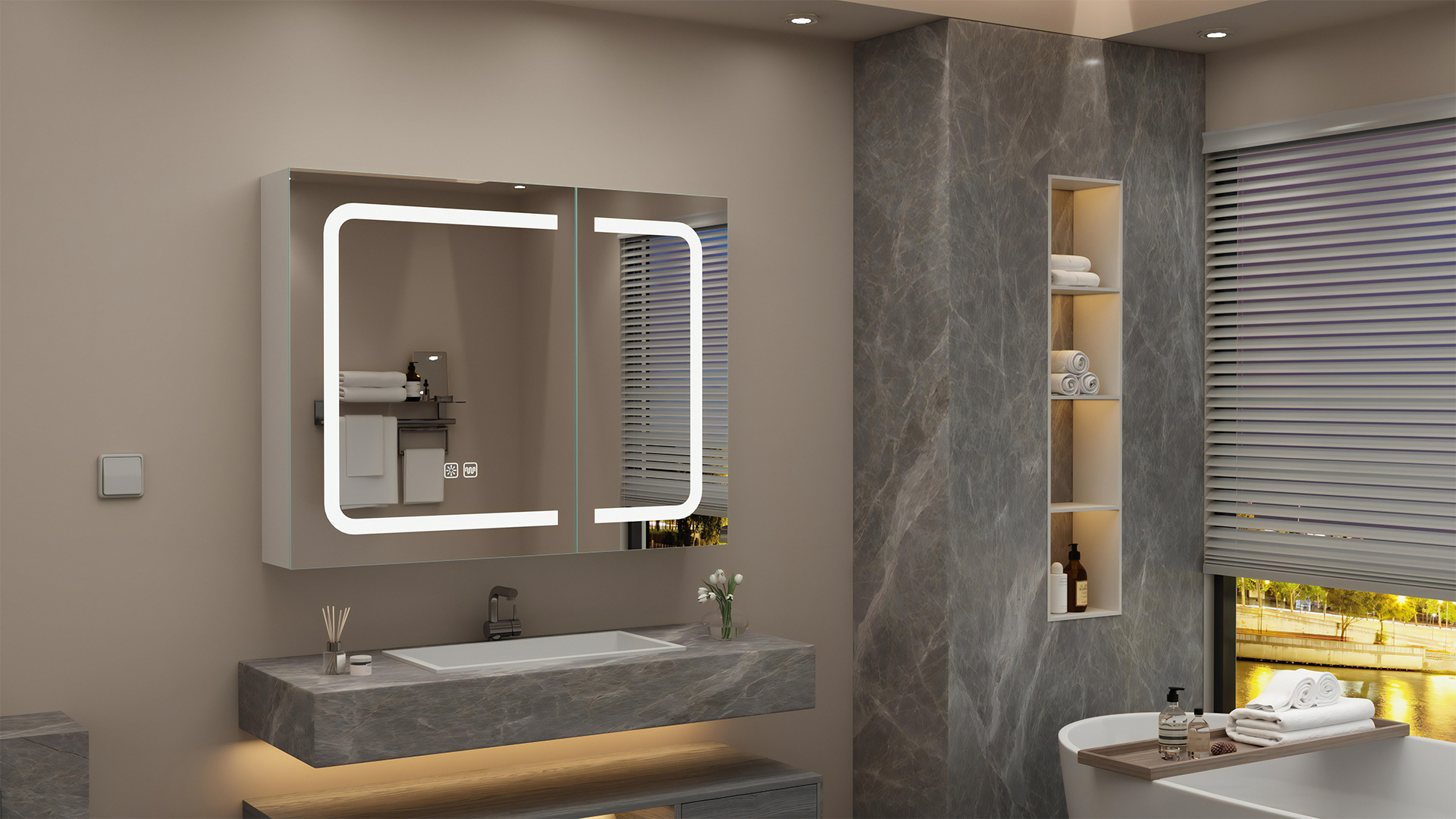 Gestalten Sie Ihr Badezimmer mit dem sonni spiegel: Funktionen und Design