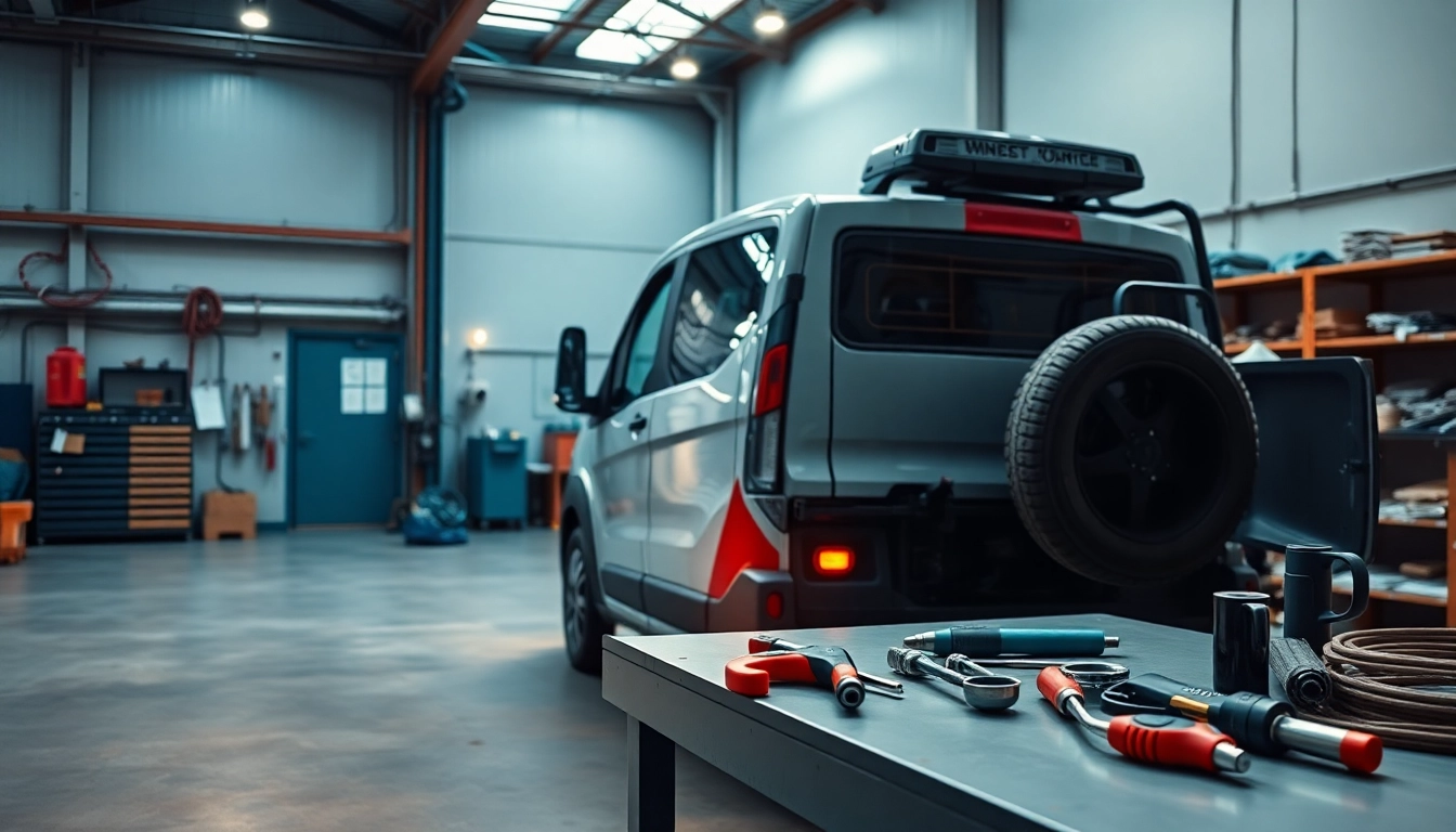 Autoverschrottung effizient durchführen: Ein Schrottauto in einer professionellen Umgebung mit Werkzeugen zur Weiterverarbeitung.