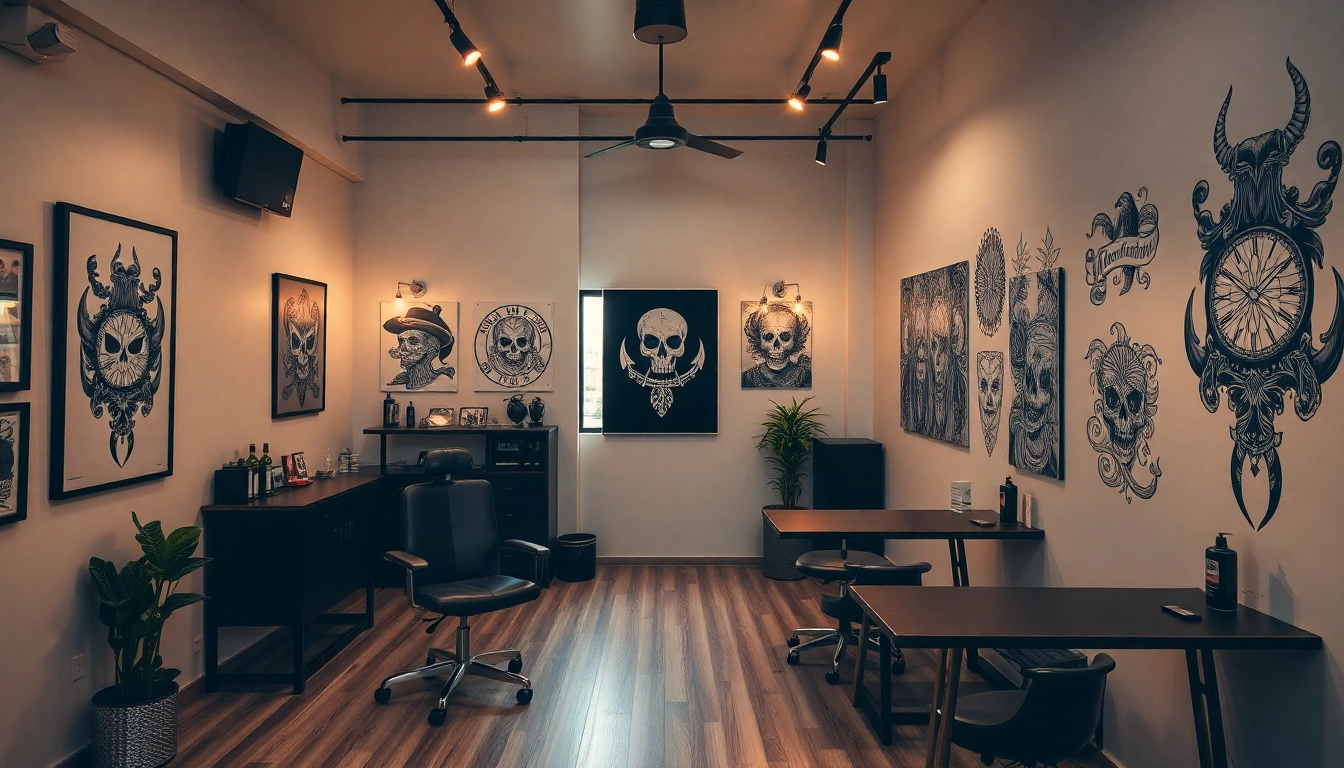 Erlebe die außergewöhnliche Atmosphäre im Tattoo Studio München, wo Kunst und individualisierte Tattoos aufeinandertreffen.