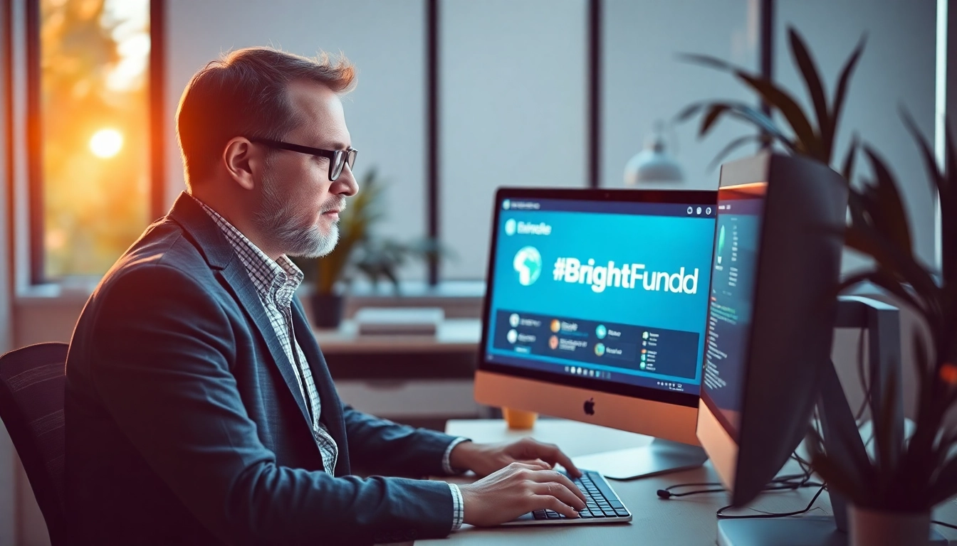 Händler, der die BrightFunded Plattform nutzt, um erfolgreich am Finanzmarkt zu agieren.
