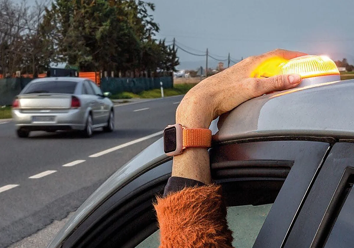 Pannenhilfe neu definiert: Die Warnleuchte V16 mit Magnetbefestigung