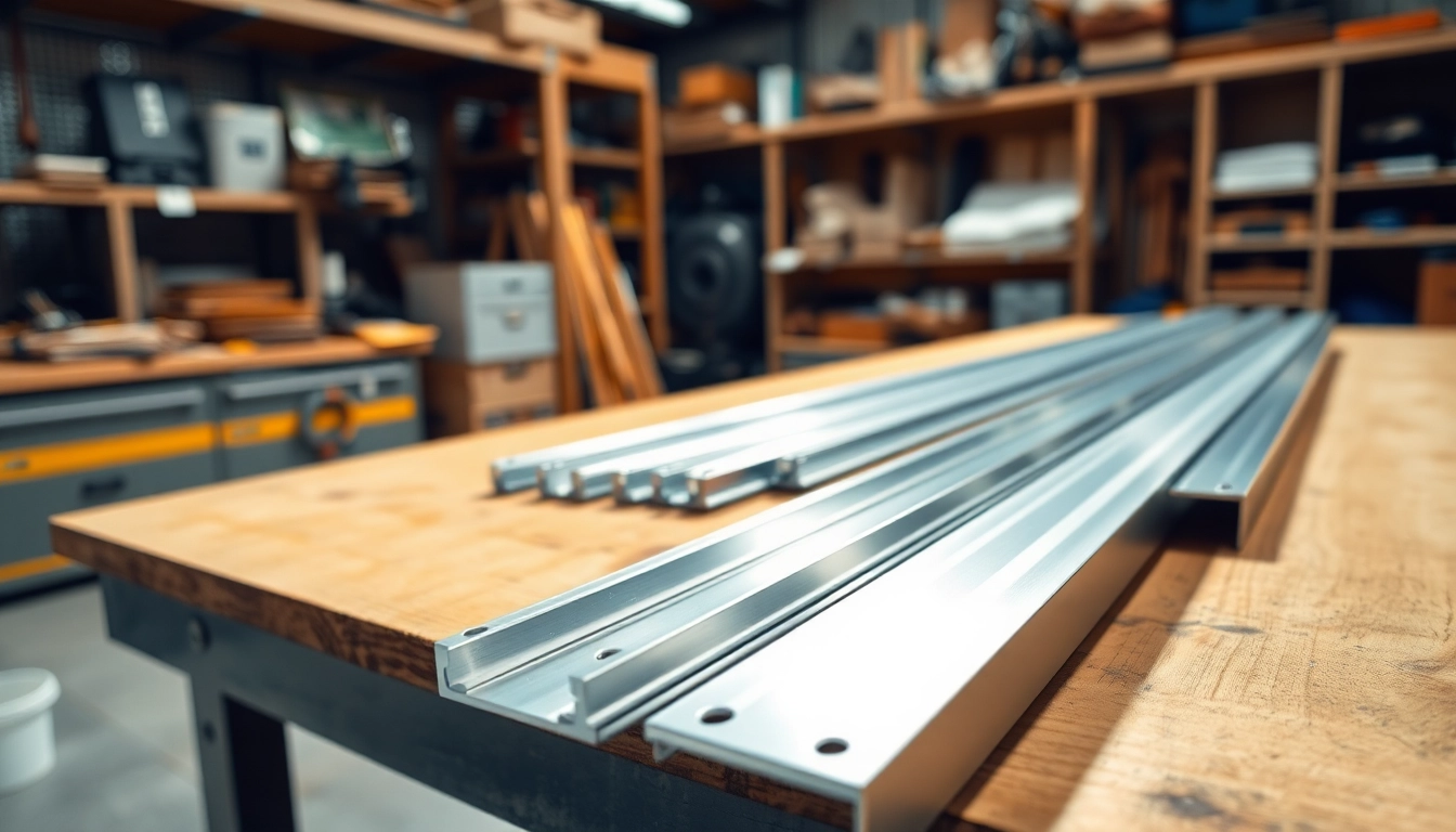 Hochwertige Drawer Slides Wholesale auf einem Arbeitstisch in einer industriellen Werkstatt.