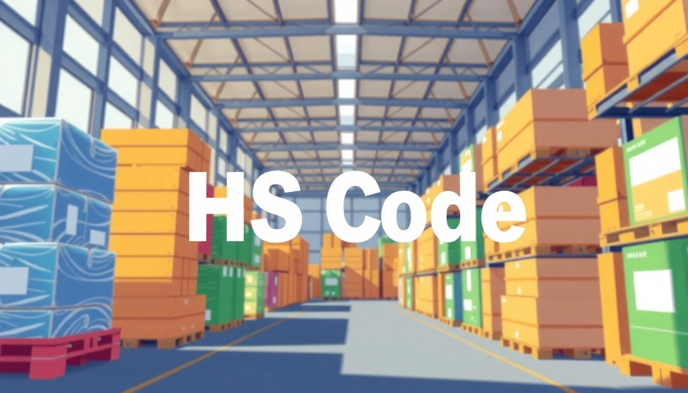 Understand HS Code by visualizing a warehouse with various products classified accurately.