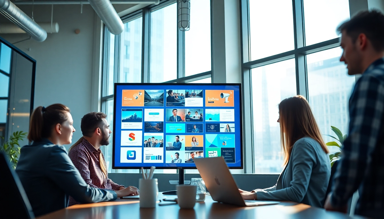 Create stunning web designs in Edmonton with our expert team collaborating in a bright, modern office.