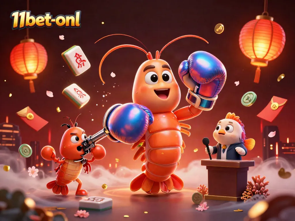 Experience thrilling gaming at 11bet-onl, featuring vibrant characters and dynamic casino elements.