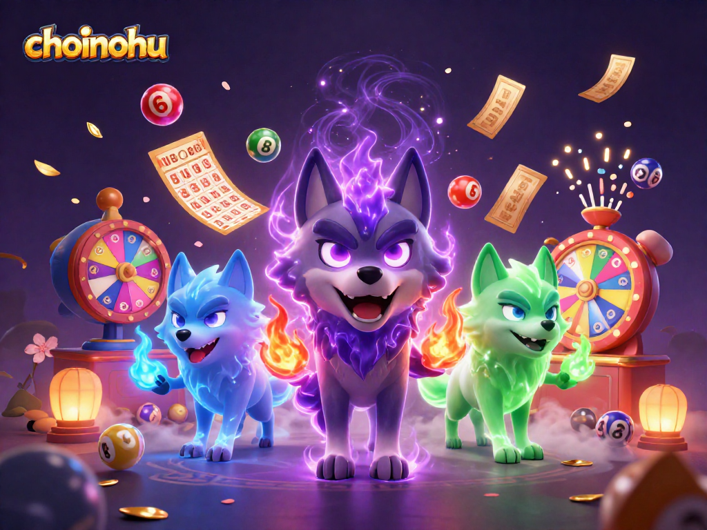 Choinohu engages players with a mystical casino atmosphere featuring ghostly wolves and dynamic lottery elements.