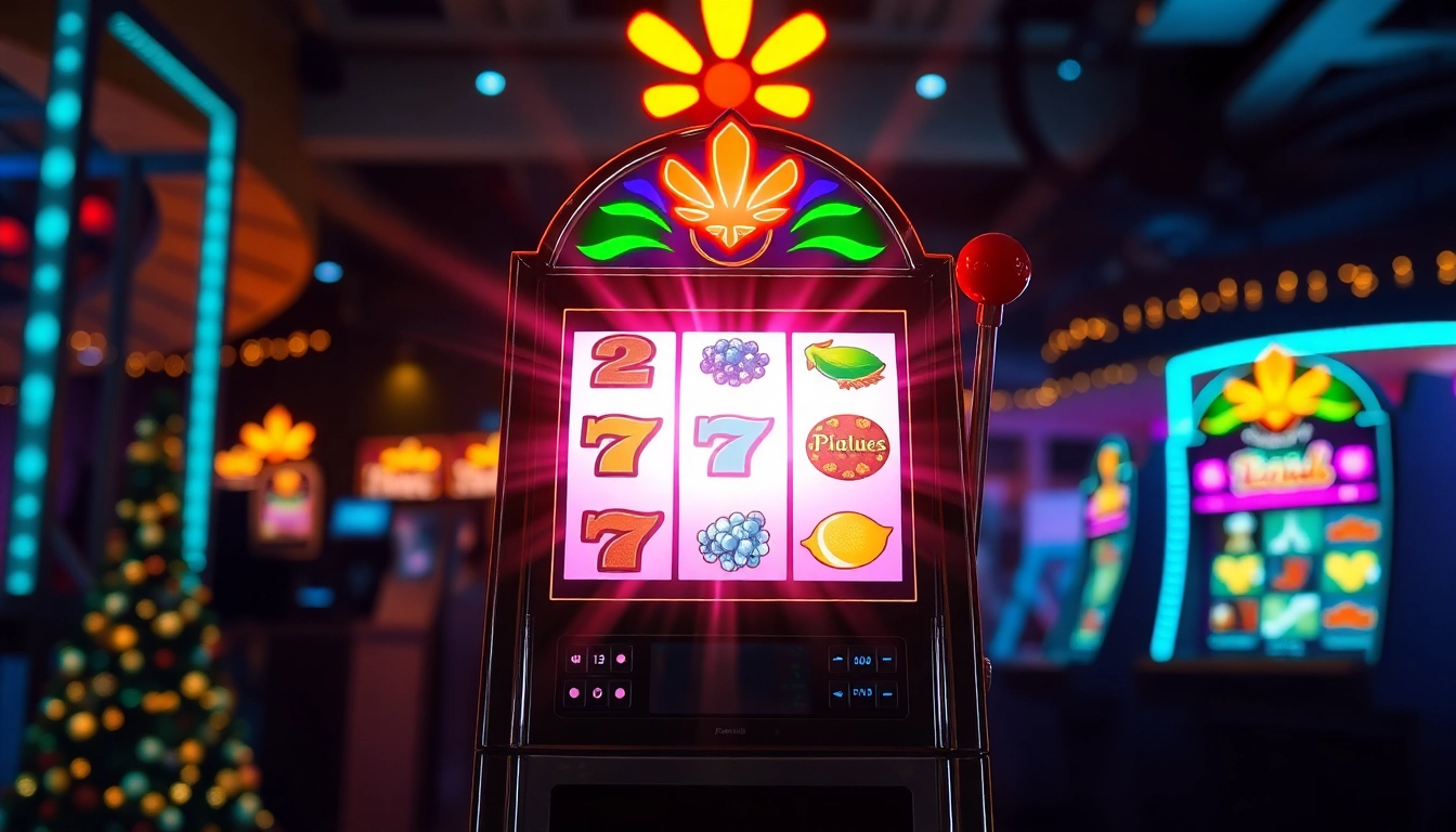 Verwende den Slotpark Bonus Code für exklusive Angebote und genieße spannende Spielautomaten mit leuchtenden Lichtern.