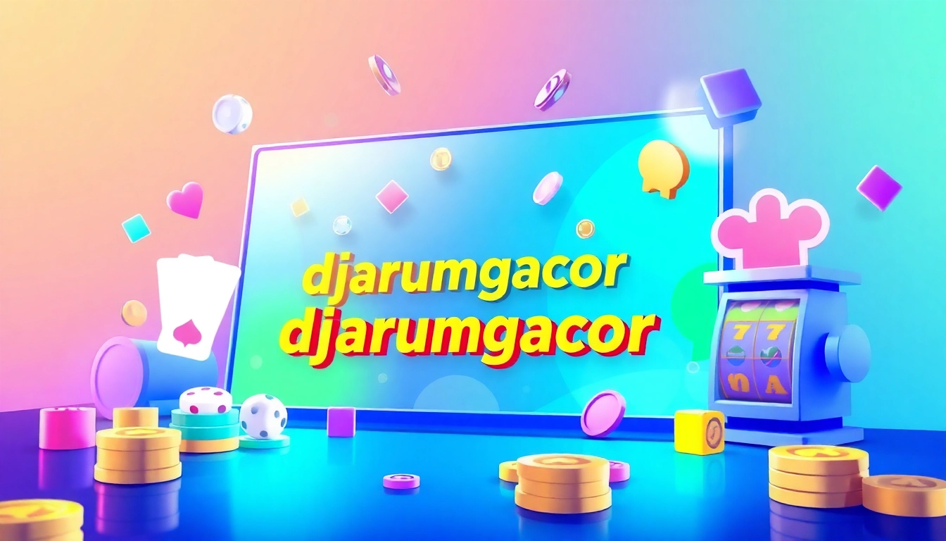 Djarumgacor online gaming interface showcasing vibrant game elements and user engagement.