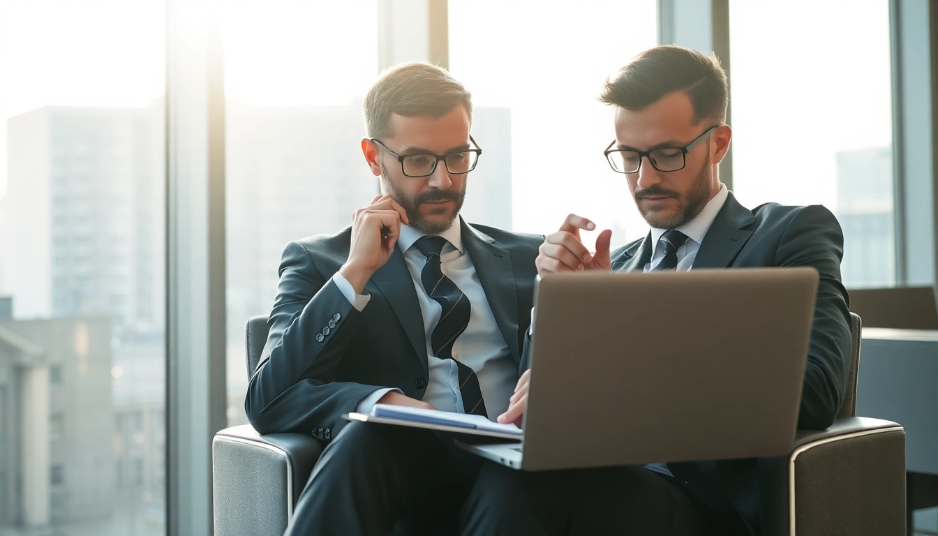 Headhunter Frankfurt analysiert Bewerbungen in modernem Büro.