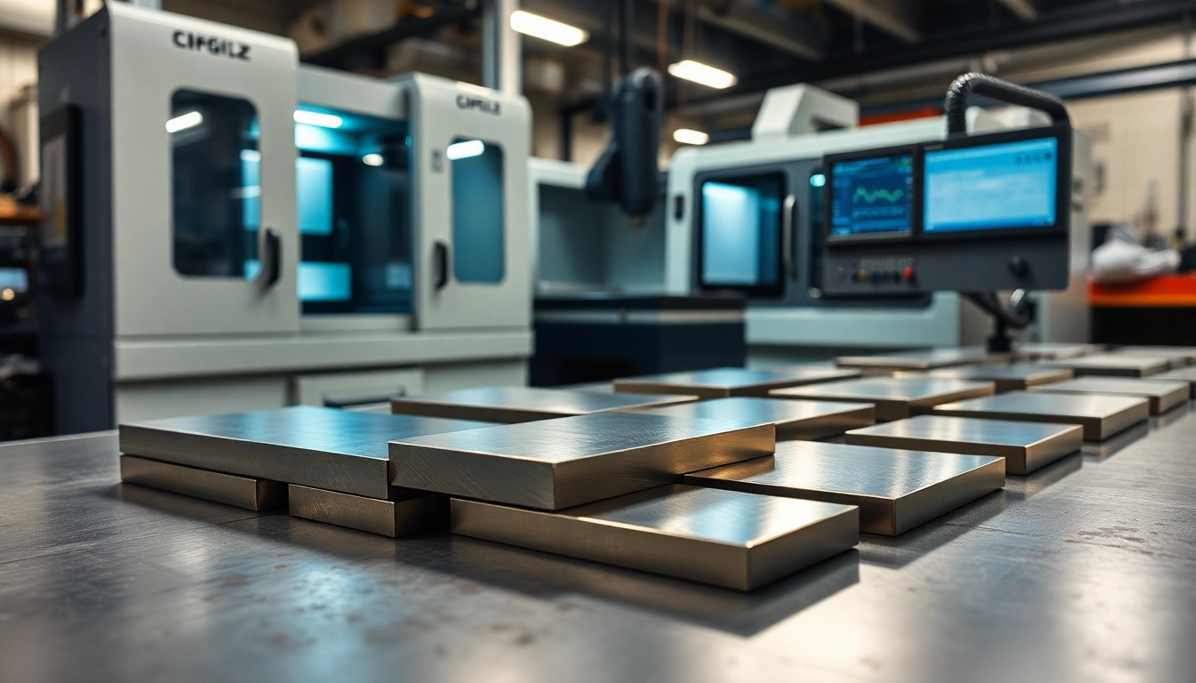 CNC Glanzdrehen Felgen München zeigt bearbeitete Felgen in einer modernen Werkstatt mit CNC-Maschinen im Hintergrund.