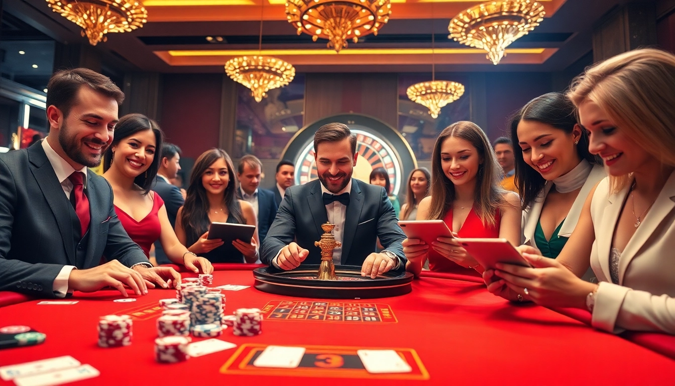 Experience the excitement of gambling at https://tha-bet.pro/ with vibrant tables, luxurious casino atmosphere, and engaged players.