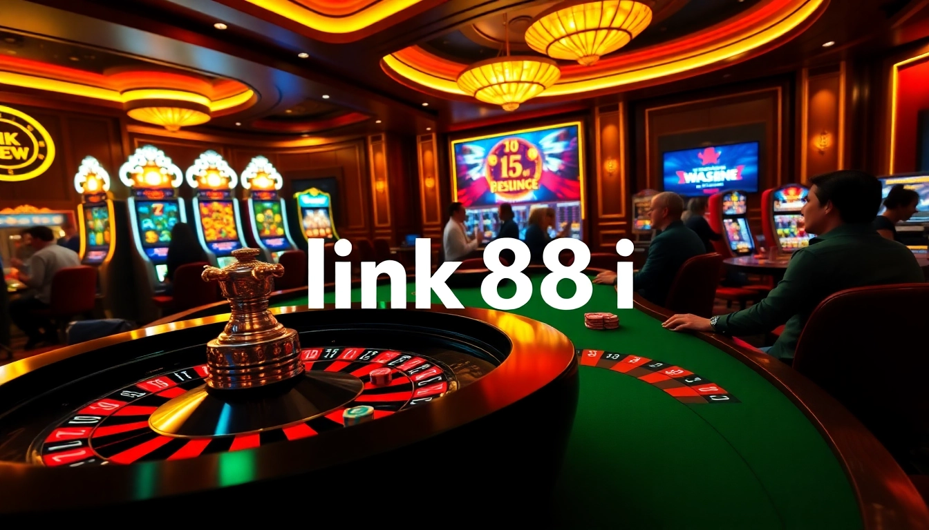 Experience thrilling action at the casino with link 88i games, vibrant roulette, and exciting players betting.