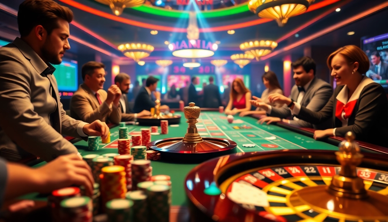 Experience thrilling gameplay at rr88.se.net with vibrant casino tables and poker chips.