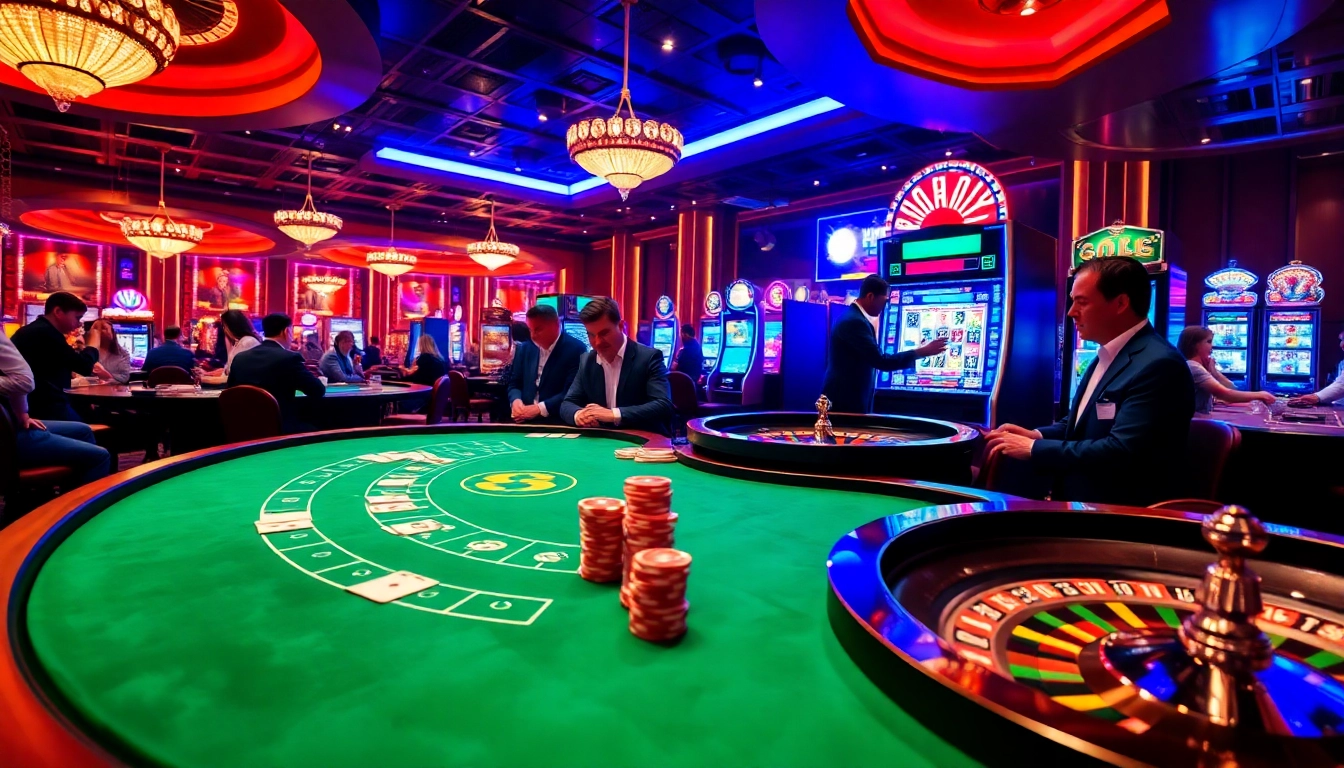 Engaged players strategizing at a blackjack table in a luxury casino, highlighting the thrilling s8 experience.