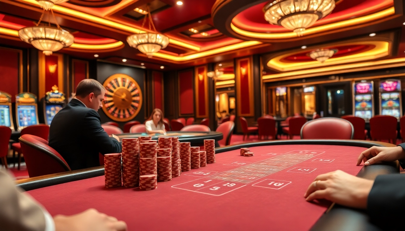 Engage with the excitement of cổng game 789club featuring luxury poker tables and roulette wheels.