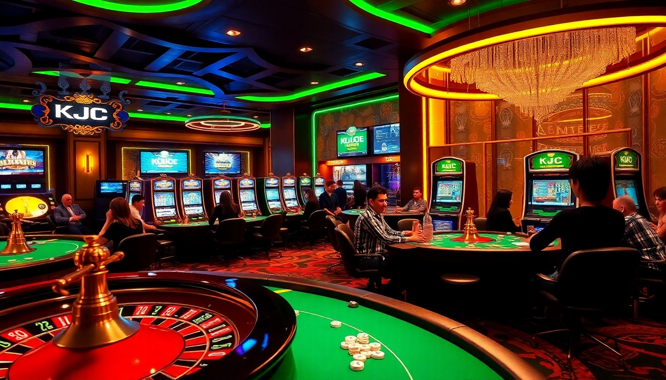 Experience thrilling gameplay at https://kjc.coach/ with modern poker tables and vibrant slot machines.